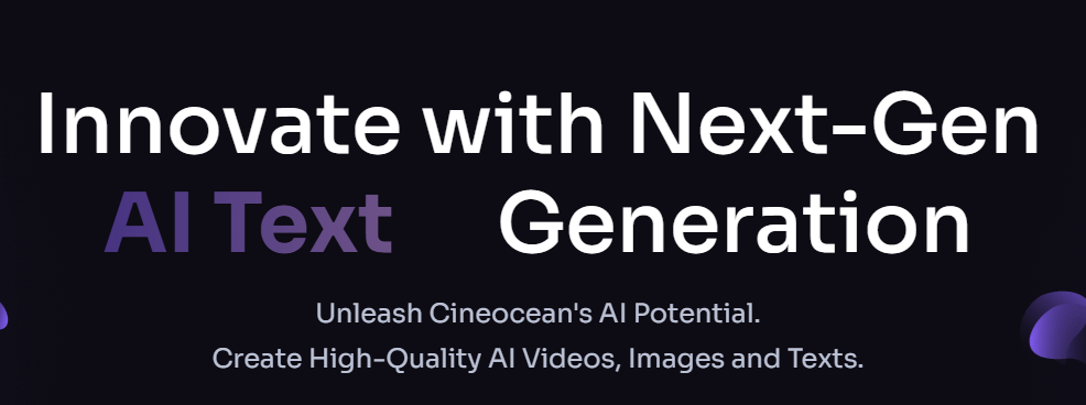 Cineocean AI - AI Tool in Generative Art category